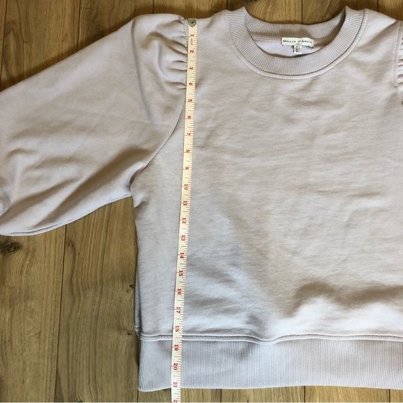 Womens Maison dAmélie balloon sleeve pale lilac sweatshirt size L - Picture 10 of 11